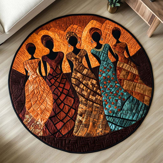 Sunset Queens Quilted Round Mat NCU0NT8240