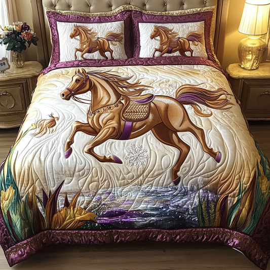 Sunset Ride 3-Piece Quilted Bedding Set NCU0VH1443