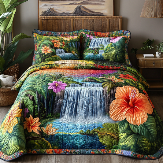Sunset River 3-Piece Quilted Bedding Set NCU0VL2443
