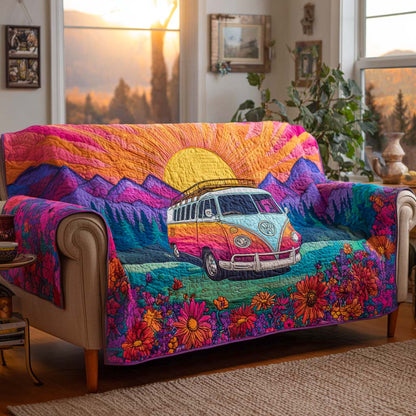 Sunset Roadtrip Quilted Sofa Cover NCU0XD1255