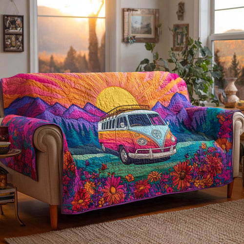 Sunset Roadtrip Quilted Sofa Cover NCU0XD1255