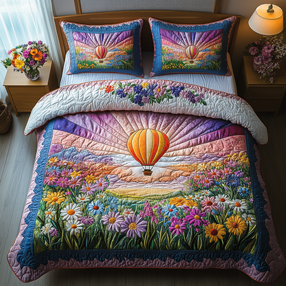 Sunset Sail 3-Piece Quilted Bedding Set NCU0DV3417