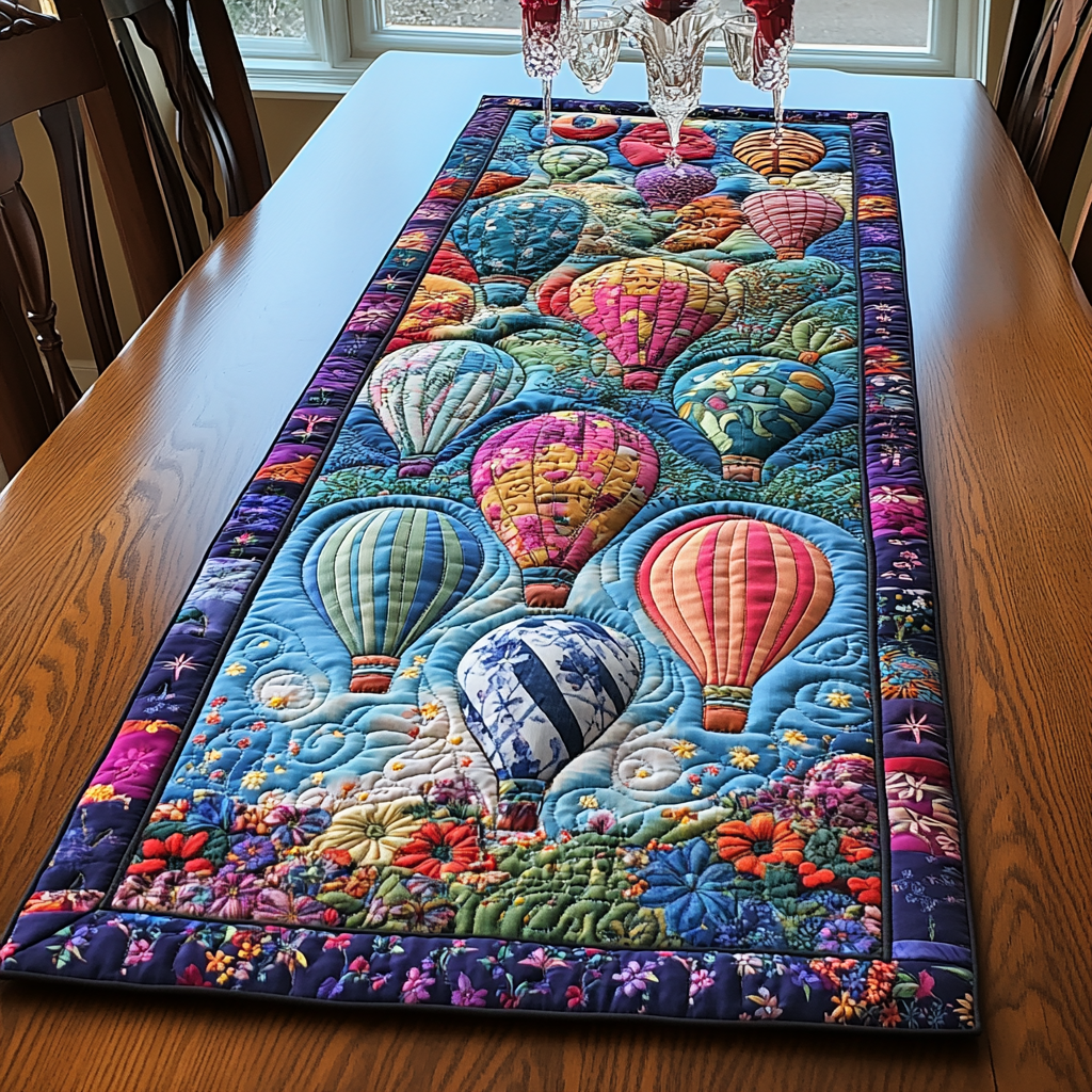 Sunset Sail Quilted Table Runner NCU0DV3406