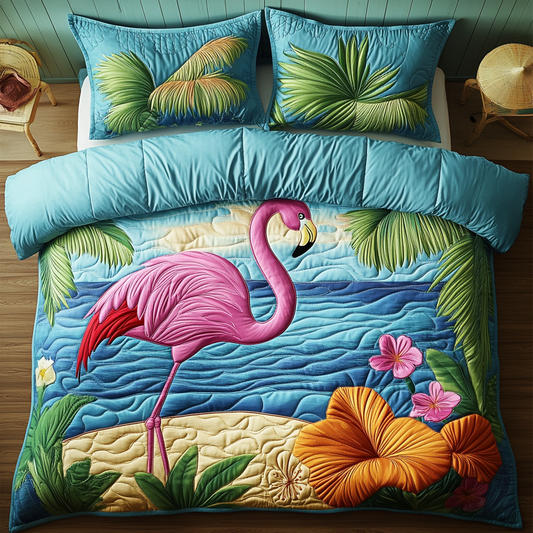 Sunset Serenade 3-Piece Quilted Bedding Set NCU0DK5882