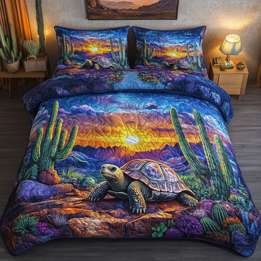 Sunset Shell 3-Piece Quilted Bedding Set NCU0NT7043