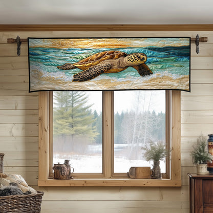 Sunset Shore Escape Quilted Valance NCU0NT4508