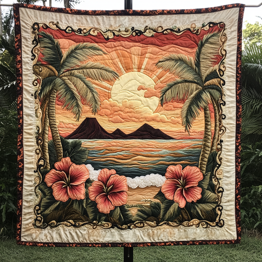 Sunset Shore Quilted Blanket NCU0VH4898