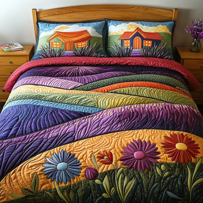 Sunset Shores 3-Piece Quilted Bedding Set NCU0DK6183