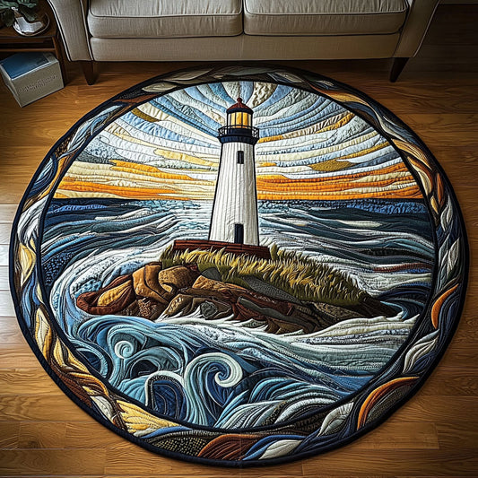 Sunset Shores Quilted Round Mat NCU0NT5474