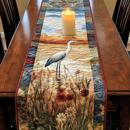 Sunset Stream Quilted Table Runner NCU0VH2489