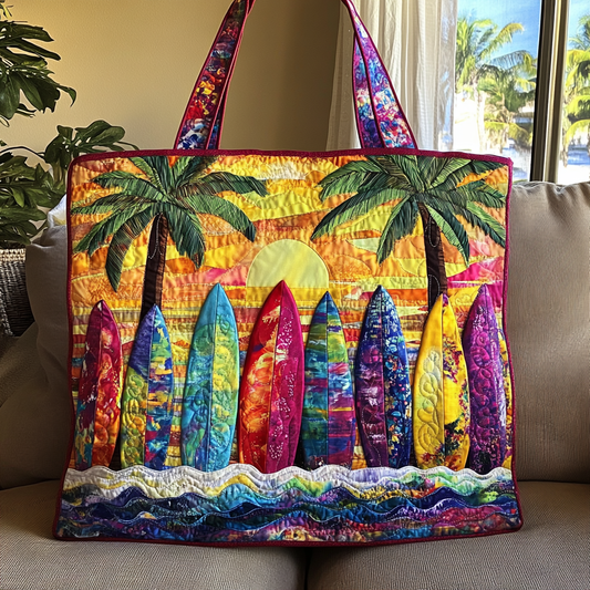 Sunset Surfboards Quilted Tote Bag NCU0VL2648