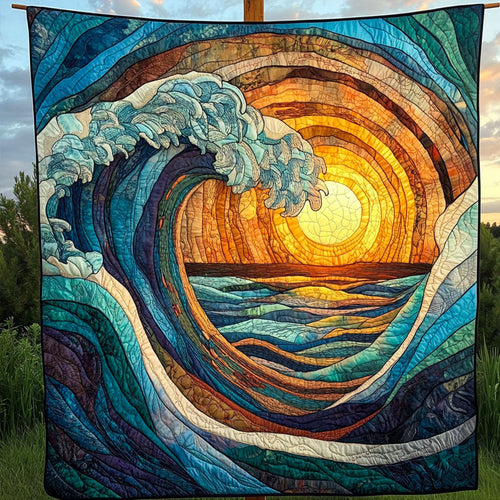 Sunset Surge Quilted Blanket NCU0NT6532