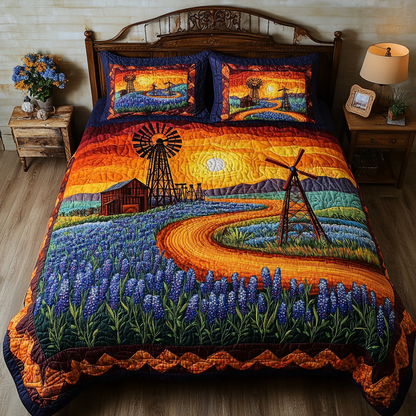 Sunset Texas 3-Piece Quilted Bedding Set NCU0VL2129
