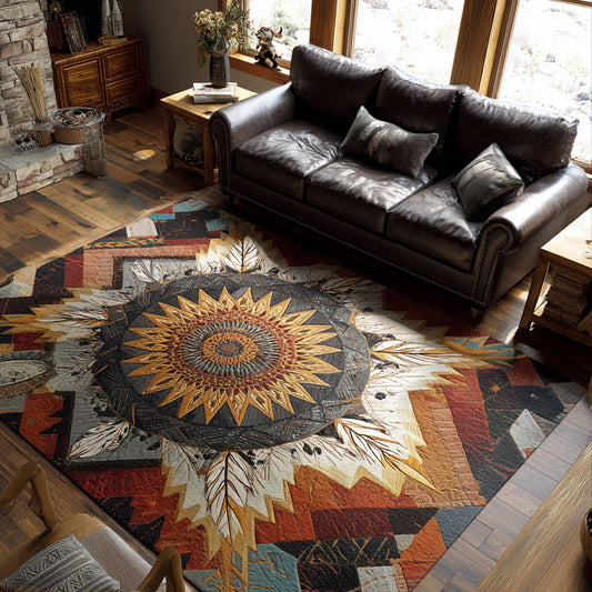 Sunset Trail Emblem Area Rug NCU0PT11612