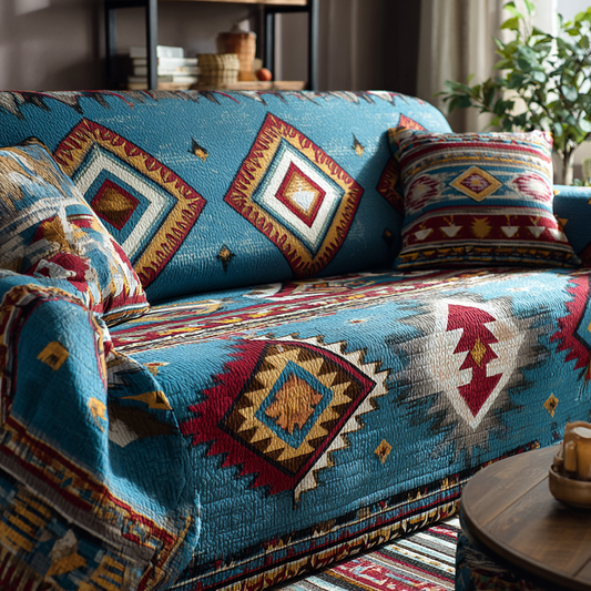 Sunset Trail Quilted Sofa Cover NCU0DK10835