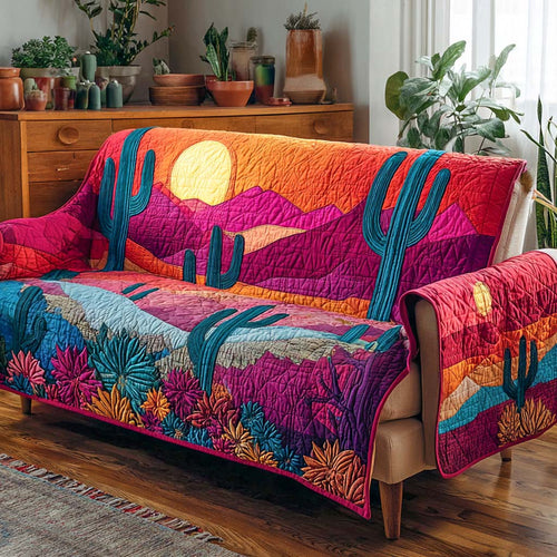 Sunset Trail Quilted Sofa Cover NCU0XD1485