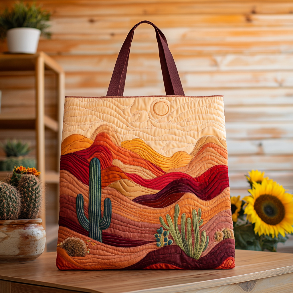 Sunset Trails Quilted Tote Bag NCU0VL2783