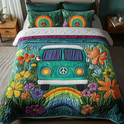 Sunset Trip 3-Piece Quilted Bedding Set NCU0VH2786
