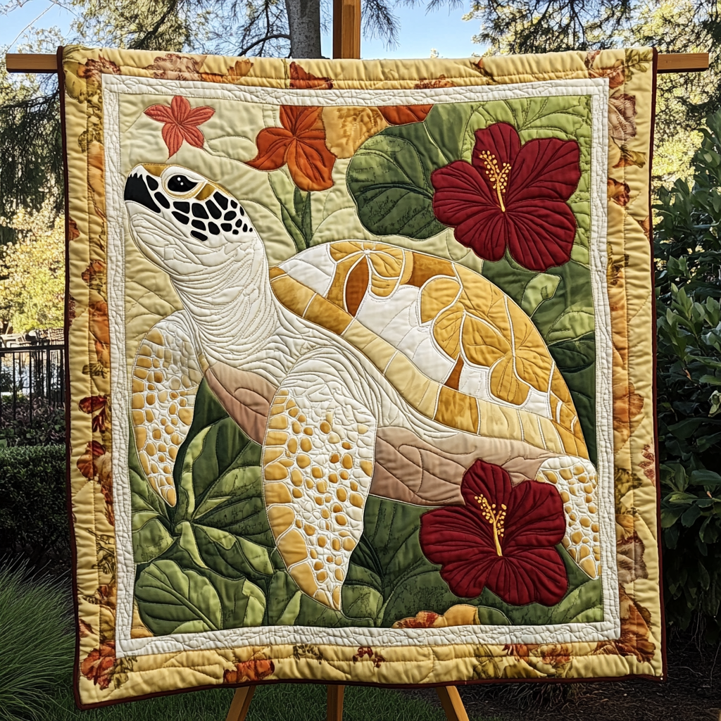 Sunset Turtle Trails Quilted Blanket NCU0DK1720