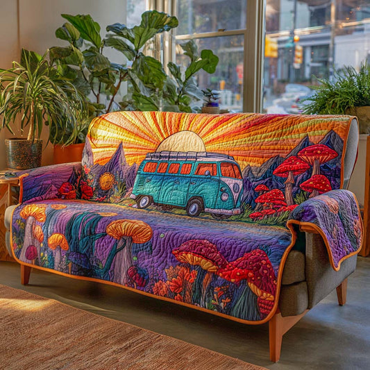 Sunset Voyage Quilted Sofa Cover NCU0XD1293