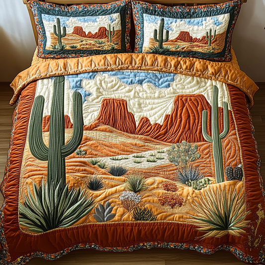 Sunset Way 3-Piece Quilted Bedding Set NCU0DK9762