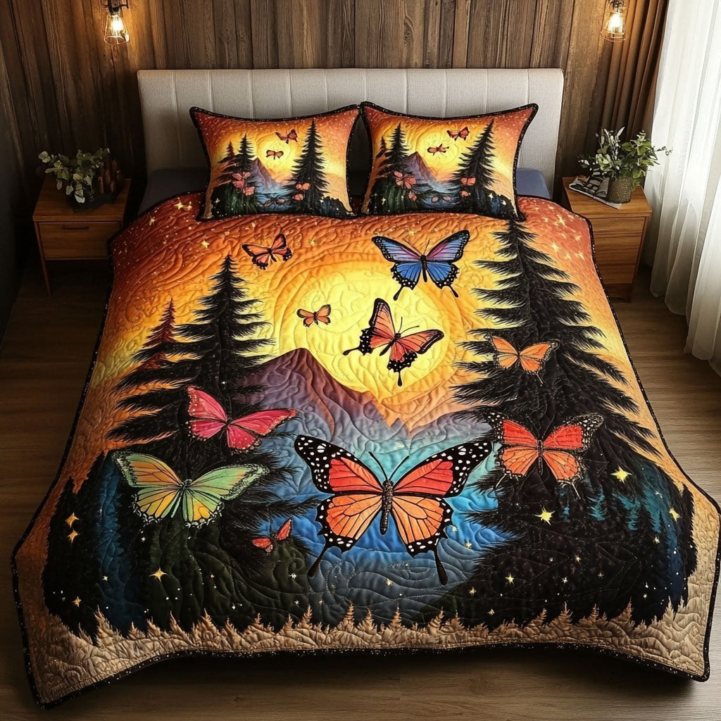 Sunset Wings 3-Piece Quilted Bedding Set NCU0NT3893