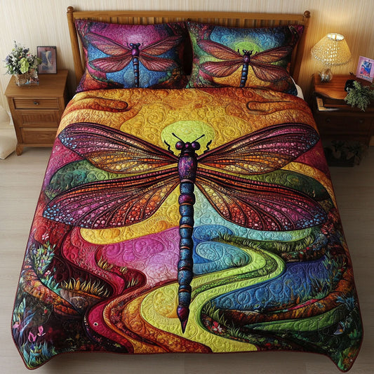 Sunset Wings 3-Piece Quilted Bedding Set NCU0PT4241