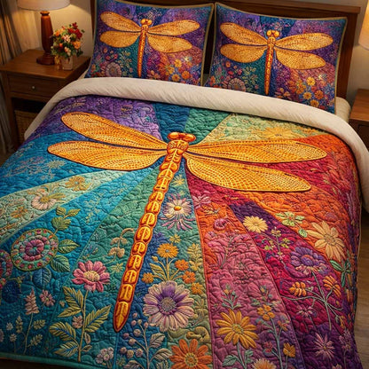 Sunset Wings 3-Piece Quilted Bedding Set NCU0XD2465