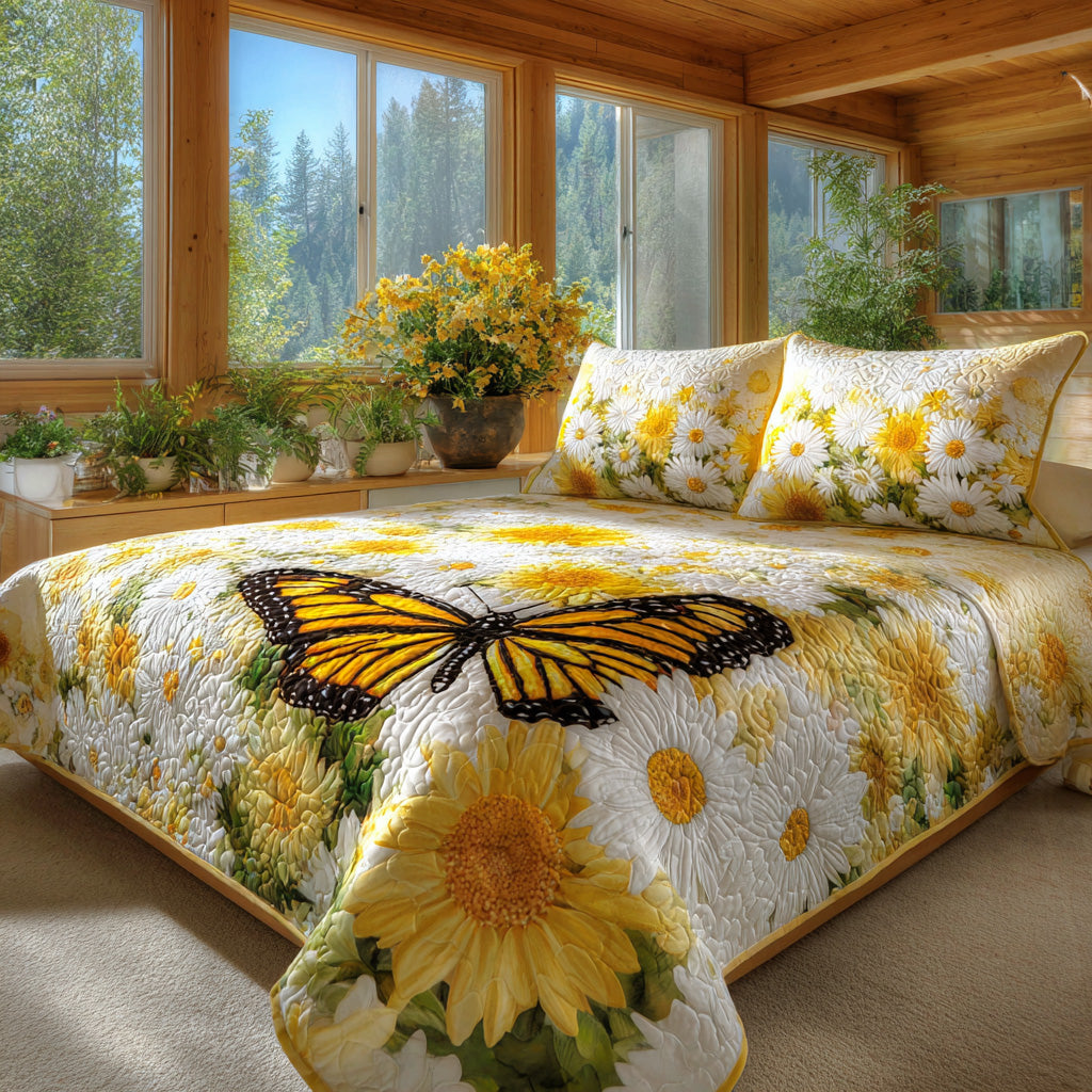 Sunshine Accent 3-Piece Quilted Bedding Set NCU0VL3038