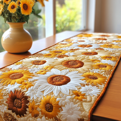 Sunshine Beauty Quilted Table Runner NCU0VL1891