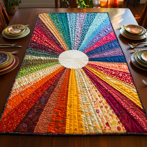 Sunshine Bliss Quilted Table Runner NCU0DV3049