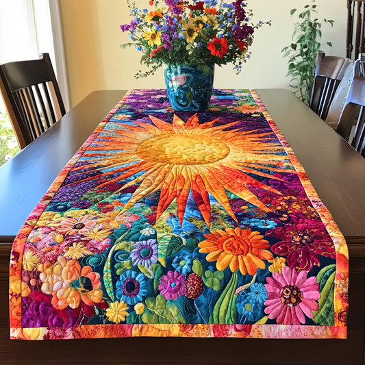 Sunshine Blooms Quilted Table Runner NCU0VL1662