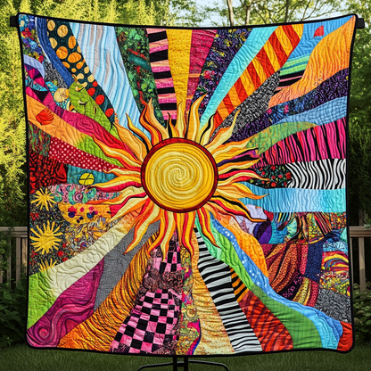 Sunshine Burst Quilted Blanket NCU0VH3919