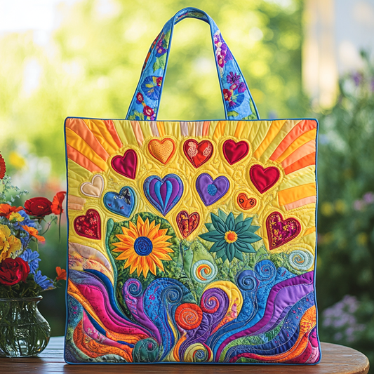 Sunshine Burst Quilted Tote Bag NCU0VL2718