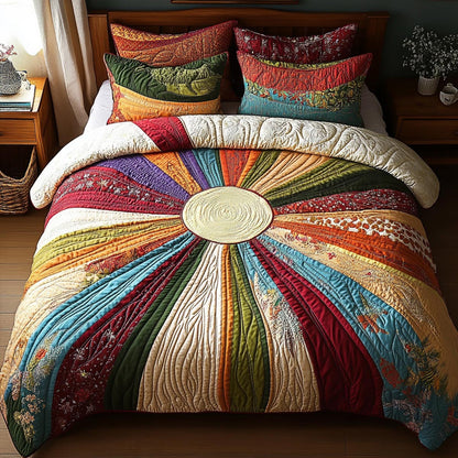 Sunshine Glow 3-Piece Quilted Bedding Set NCU0DV9283