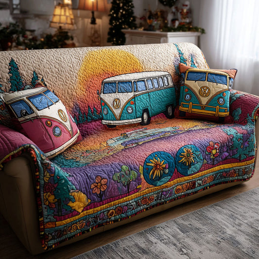 Sunshine Gypsy Quilted Sofa Cover NCU0PT10045