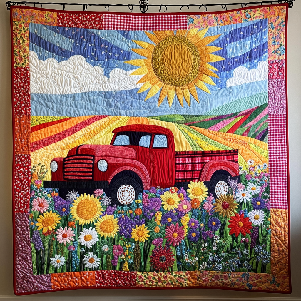 Sunshine Hauler Quilted Blanket NCU0DK5778