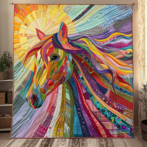 Sunshine Horse Quilted Blanket NCU0DV2633