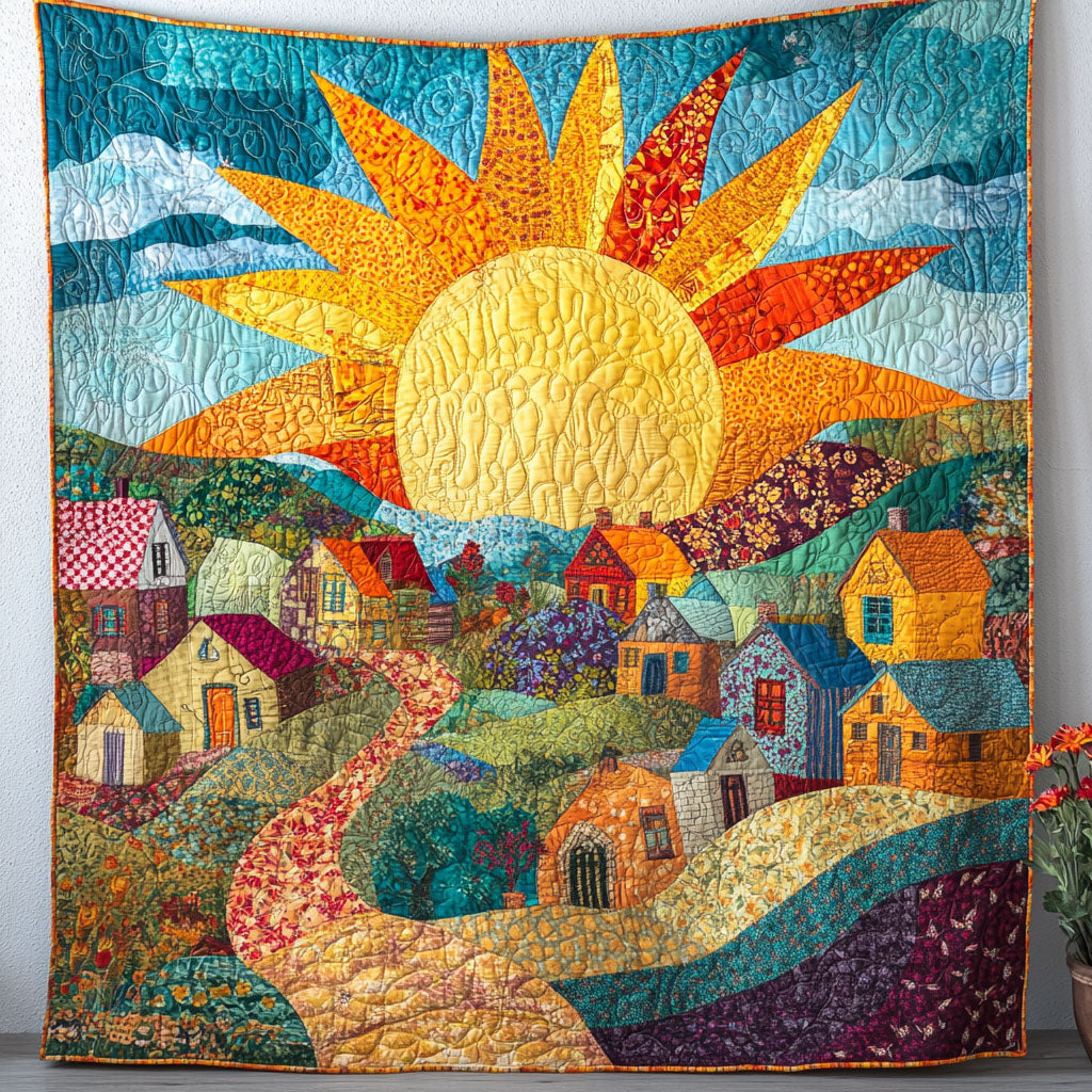 Sunshine Pathway Quilted Blanket NCU0NT7133