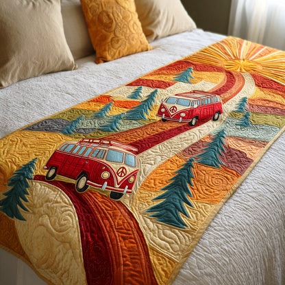Sunshine Peace Van Quilted Bed Runner NCU0TD1253