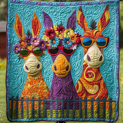 Sunshine Pigs Quilted Blanket NCU0NT5495