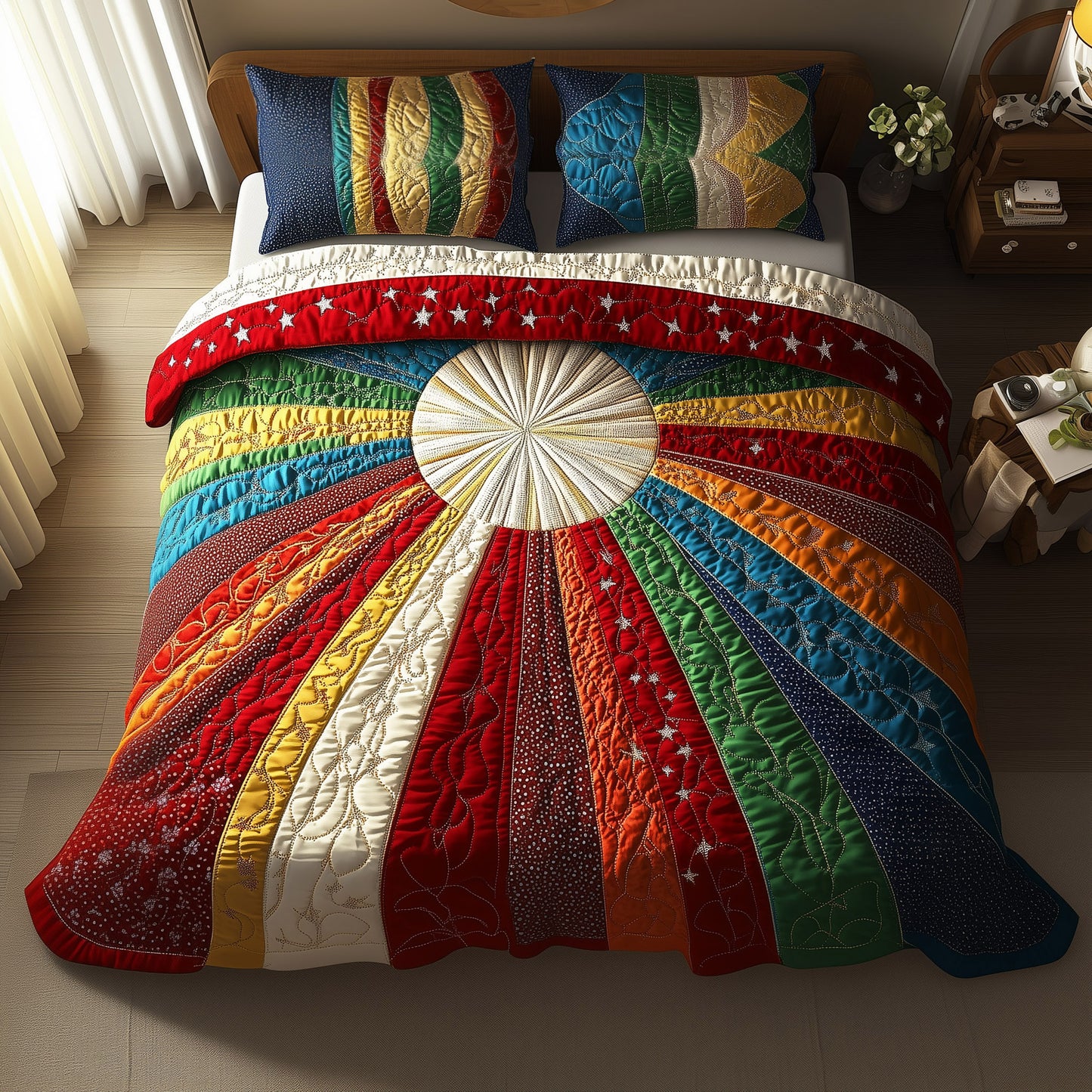 Sunshine 3-Piece Quilted Bedding Set NCU0VT79