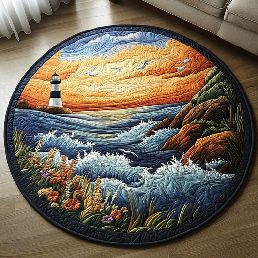 Surf Bloom Quilted Round Mat NCU0DV5743