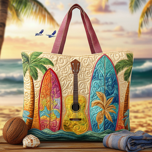 Surf and Sound Quilted Tote Bag NCU0VL2679