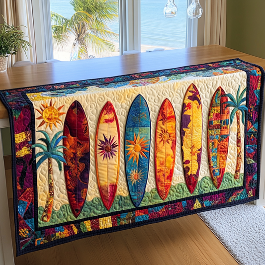 Surfboard Adventures Quilted Table Runner NCU0DK7769