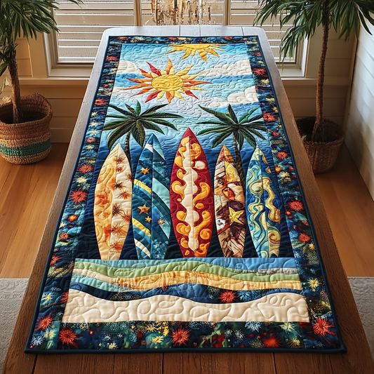 Surfboard Vibes Quilted Table Runner NCU0DK7772