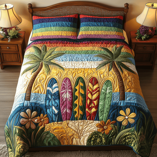 Surfside Escape Quilted Bedding Set NCU0TH2621