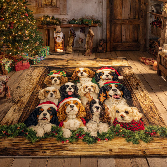 Surprise King Charles Area Rug NCU0HH1436