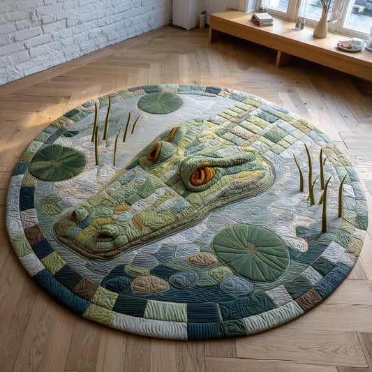 Swamp Watcher Quilted Round Mat NCU0XD1106