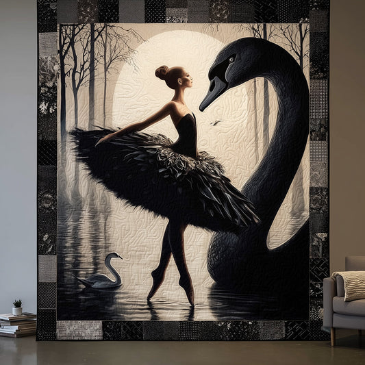 Swan Dreams Quilted Blanket NCU0TH3566